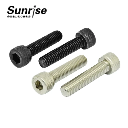 China Factory Wholesale Hardware Materials 316 Stainless Steel Hexagon Bolt Black Cap Socket Hex Head Screw 5