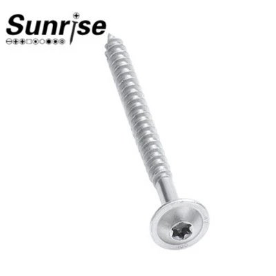 Torx गोल चिपबोर्ड निर्माण लकड़ी पेंच
