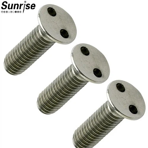 Stainless Steel 2 Hole Snake Eye Pan Head Security Screw