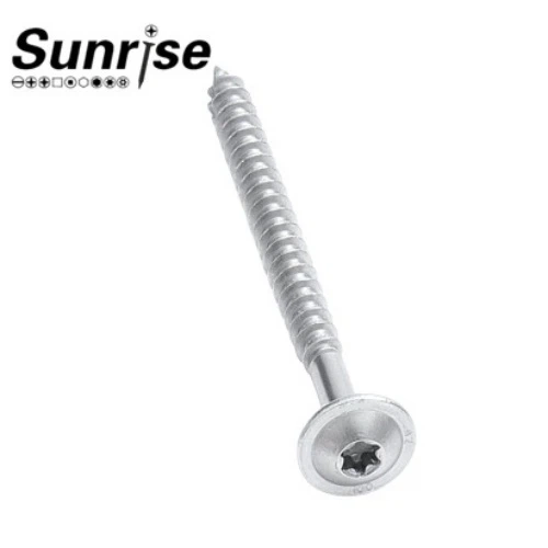 Torx गोल चिपबोर्ड निर्माण लकड़ी पेंच